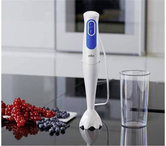 Braun MQ 3000 Stabmixer 700W kabelgebunden, mit Mixbecher Weiß, Blau