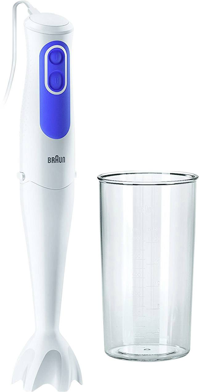 Braun MQ 3000 Stabmixer 700 W kabelgebunden, mit Mixbecher Weiß, Blau
