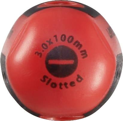 TOOLCRAFT Werkstatt Schlitz-Schraubendreher Klingenbreite: 3mm Klingenlänge: 100mm DIN ISO 8764