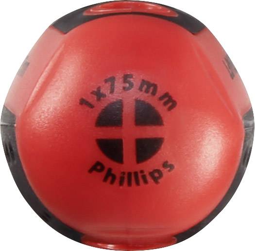 TOOLCRAFT 96029C1109 Werkstatt Kreuzschlitz-Schraubendreher PH 1 Klingenlänge: 75mm DIN ISO 8764