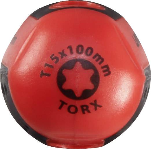 TOOLCRAFT Werkstatt Sechsrund-Schraubendreher Größe (Schraubendreher) T 15 Klingenlänge: 100mm DIN ISO 8764