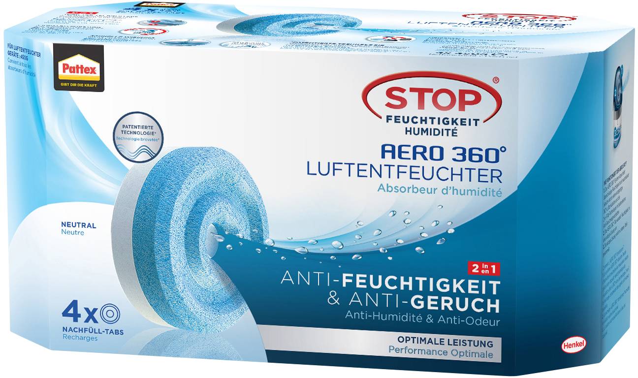 Pattex Luftentfeuchter-Nachfülltabs 20m³