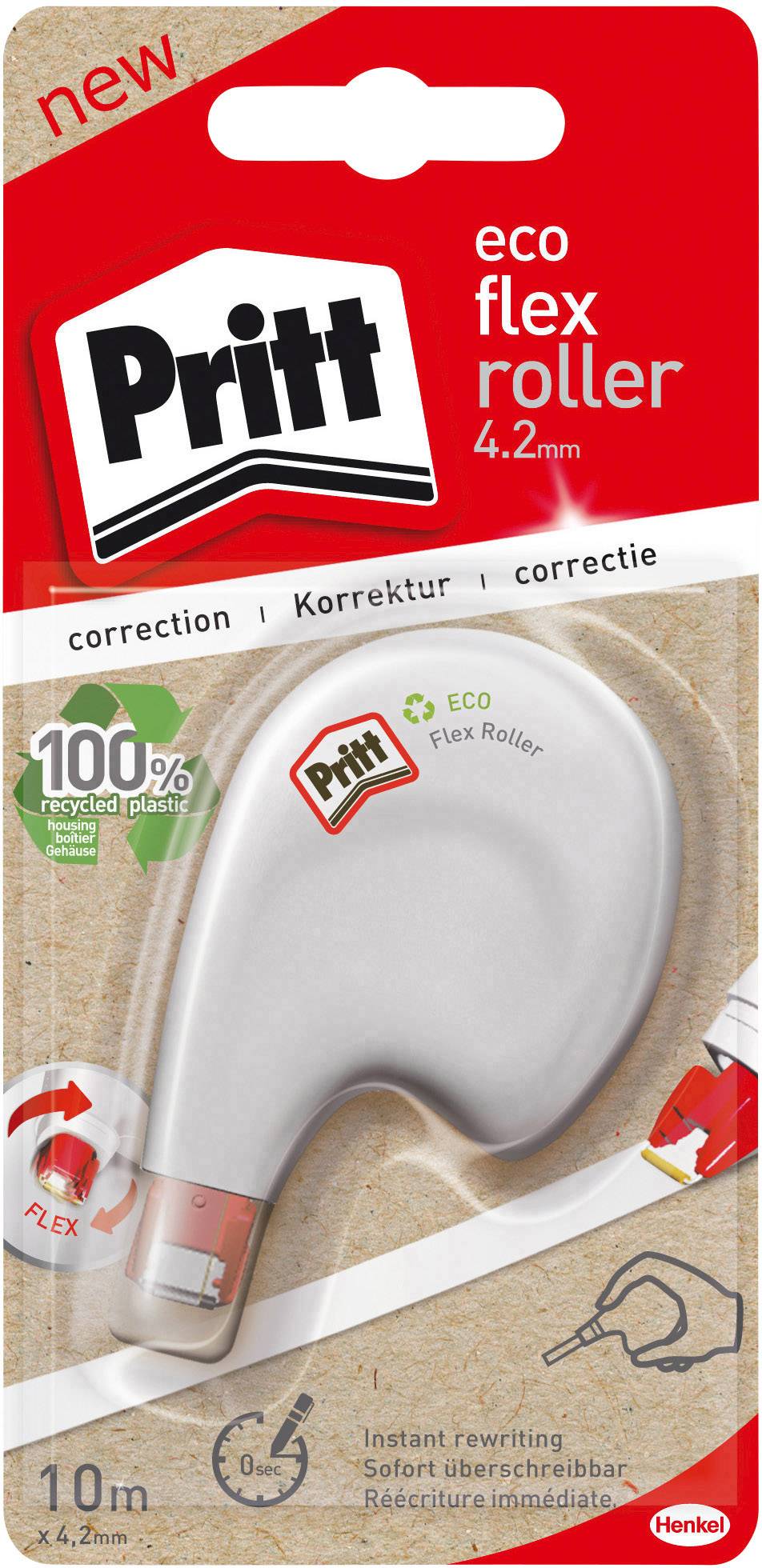 Pritt Korrekturroller eco flex roller 4.2 mm Weiß 10 m 1 St.