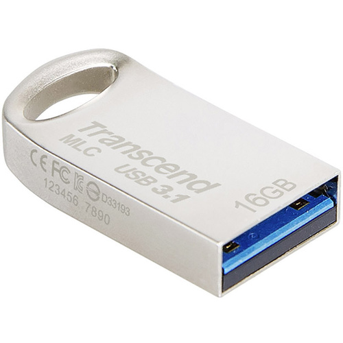 Transcend JetFlash® 720S MLC USB-Stick 16 GB Silber TS16GJF720S USB 3.2 Gen 2 (USB 3.1)