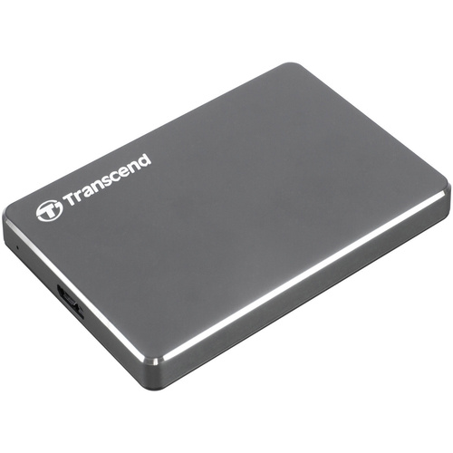 Transcend StoreJet® 25C3N 1TB Externe Festplatte 6.35cm (2.5 Zoll) USB 3.2 Gen 1 (USB 3.0) Grau (metallic) TS1TSJ25C3N