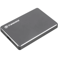 Transcend StoreJet® 25C3N 2TB Externe Festplatte 6.35cm (2.5 Zoll) USB-A (USB 3.2 Gen 1) Grau (metallic) TS2TSJ25C3N Transcend StoreJet® 25C3N 2TB Externe Festplatte 6.35cm (2.5 Zoll) USB-A (USB 3.2 Gen 1) Grau (metallic) TS2TSJ25C3N