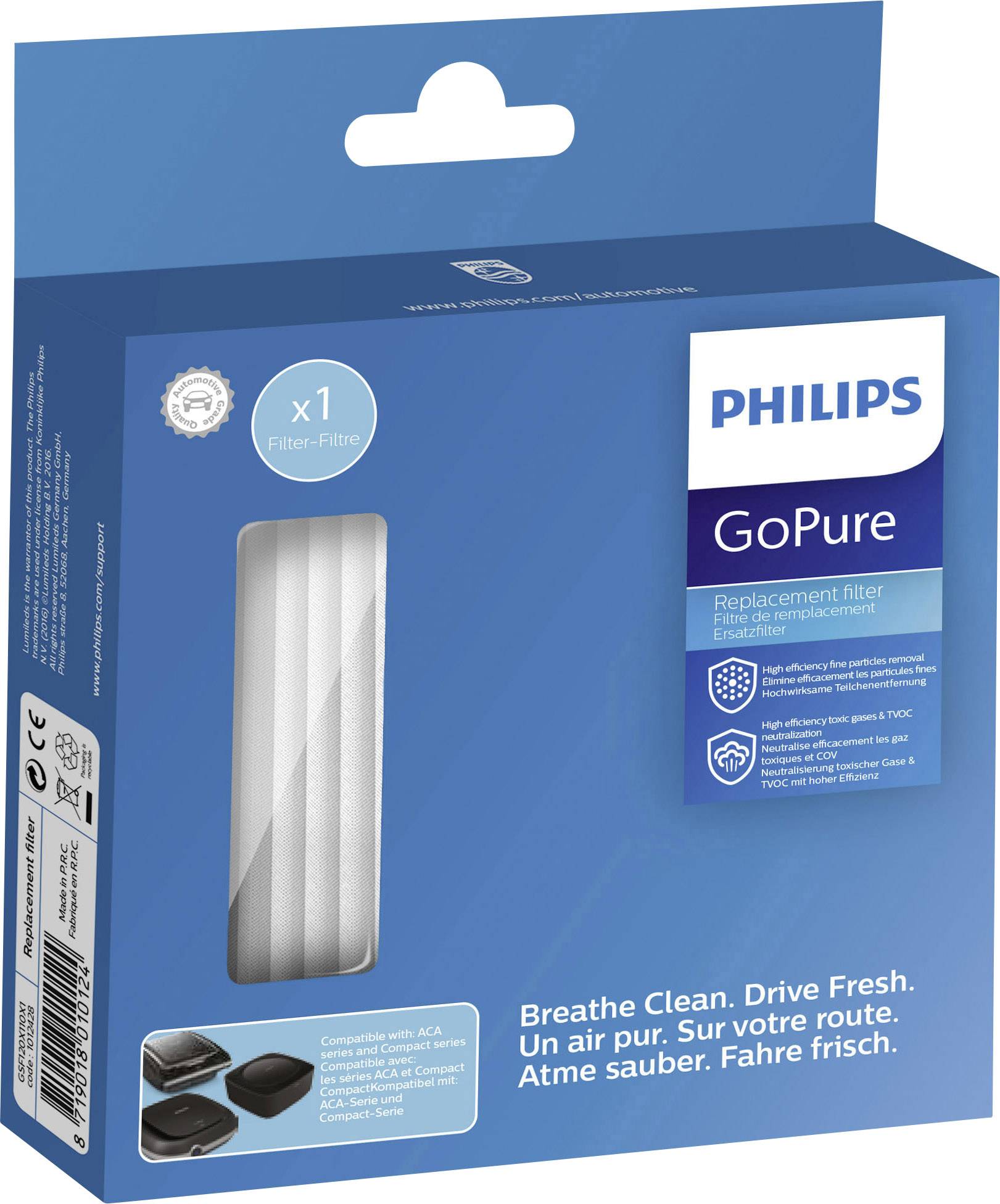 Philips Automotive GoPure Compact 100 AirMax Ersatzfilter