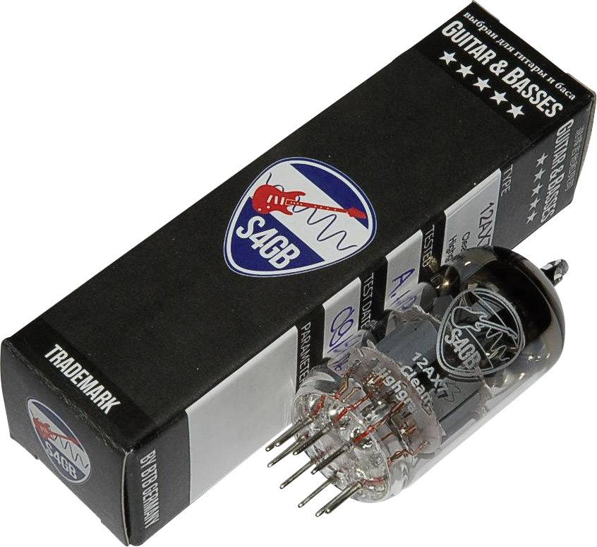 BTB Vertrieb 12AX7-S4GB Clean Elektronenröhre Selektiert für Gitarre & Bass Doppeltriode Polzahl: 9