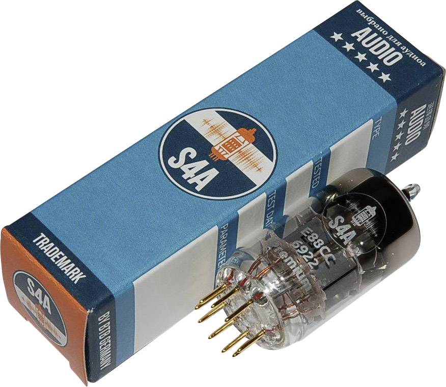 BTB Vertrieb E88CC S4A Premium Elektronenröhre Selektiert für Audio & Studio Doppeltriode Polzahl