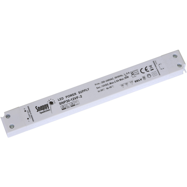 Dehner Elektronik SNP30-12VF-2 LED-Trafo Konstantspannung 30W 0 - 2.5A 12 V/DC nicht dimmbar, Montage auf entflammbare