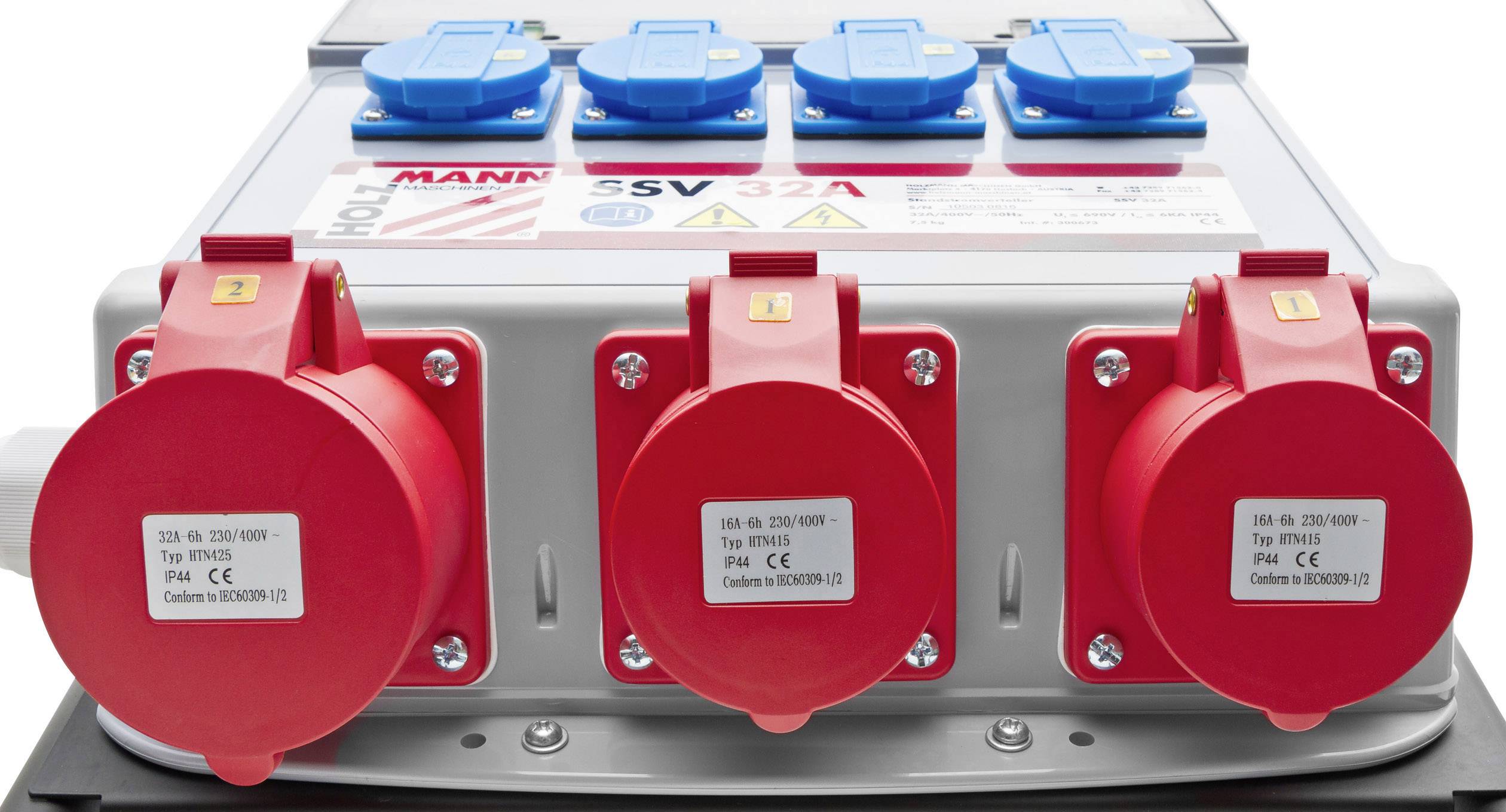 Holzmann Maschinen CEE Stromverteiler SSV32A 400V 32A