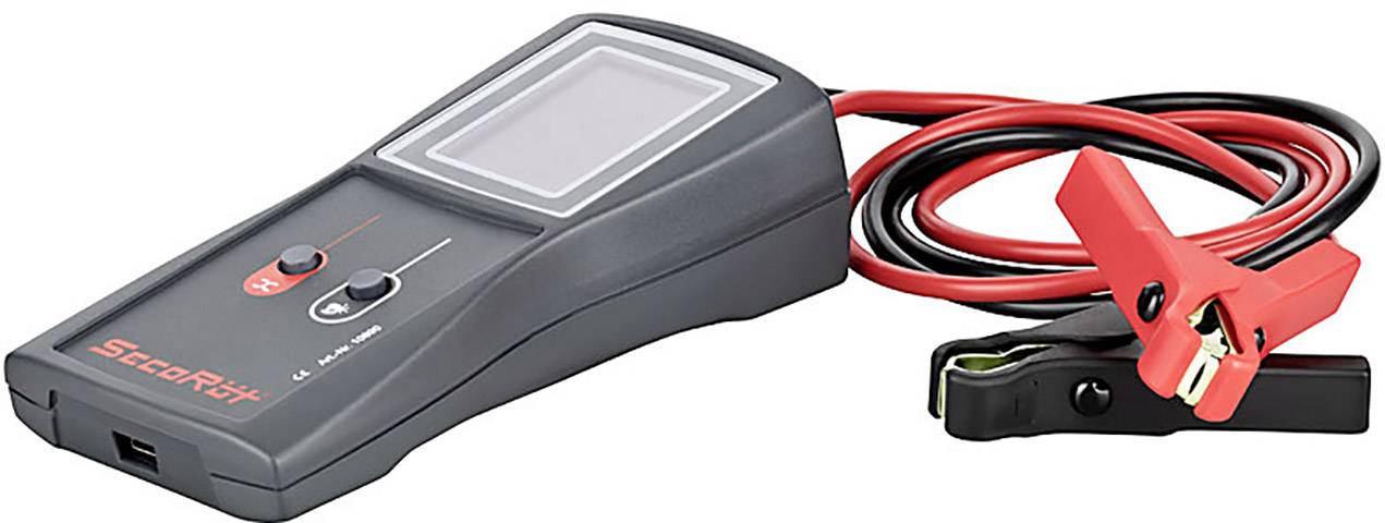 SecoRüt AkkuCheck 12-24 Volt Kfz-Batterietester 12 V, 24V USB-Anschluss, Akkutest 155mm x 78mm x 47mm