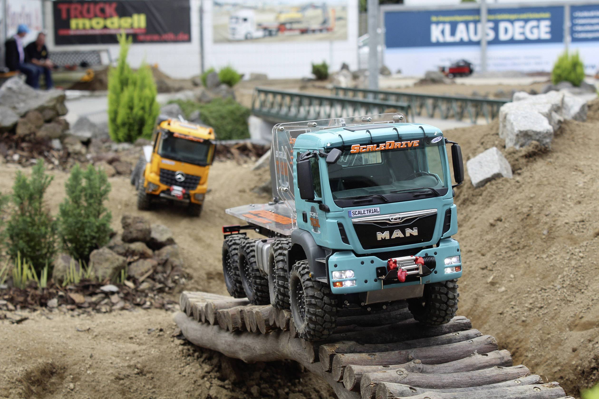 ScaleArt 1:14 LKW Felgen Aluminium Bead Lock Schwarz 1 Paar