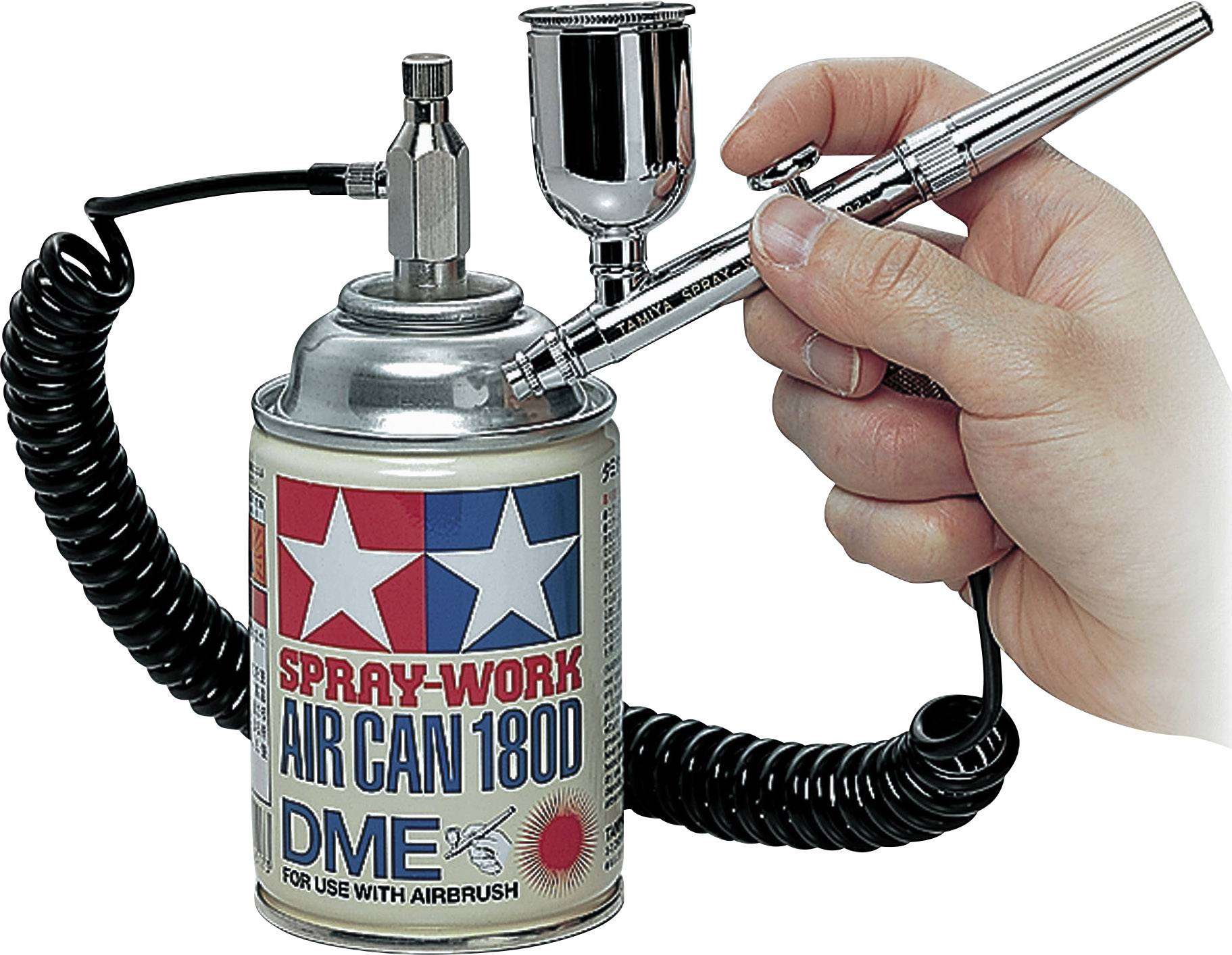 Tamiya 74525 Airbrush-Einsteiger-Set mit Druckluftdose Single Action