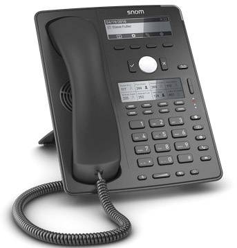 SNOM D745 Schnurgebundenes Telefon, VoIP Freisprechen, Headsetanschluss Grafik-Display Schwarz