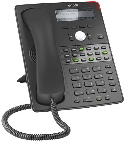 SNOM Schnurgebundenes Telefon, VoIP D725 Freisprechen, Headsetanschluss Beleuchtetes Display Schwarz