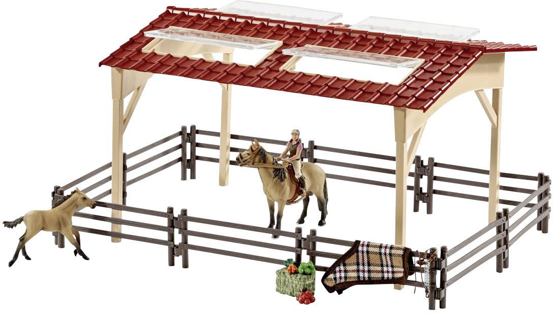 Schleich Pferdestall mit Pferden und Zubehör 42195