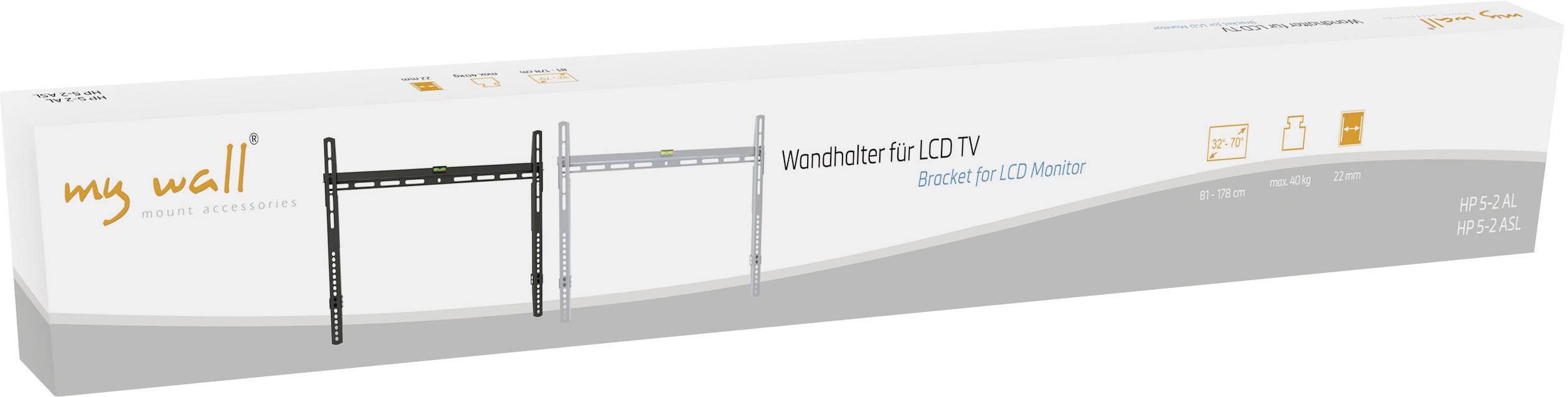 My Wall HP 5-2 ASL TV-Wandhalterung 81,3cm (32") - 177,8cm (70") Starr