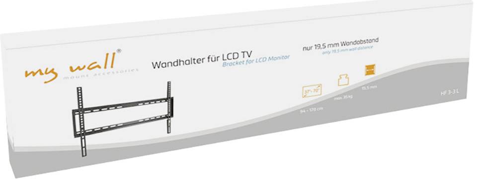 My Wall HF 3-3L TV-Wandhalterung 94,0cm (37") - 177,8cm (70") Starr