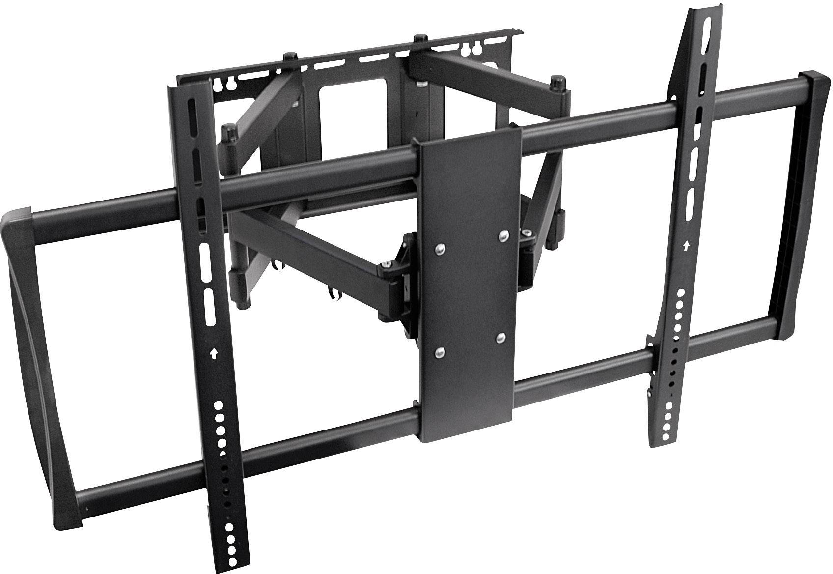 Wandhalterung für Fernseher, verstellbar, mit mehreren Befestigungsarmen, geeignet für verschiedene TV-Größen.