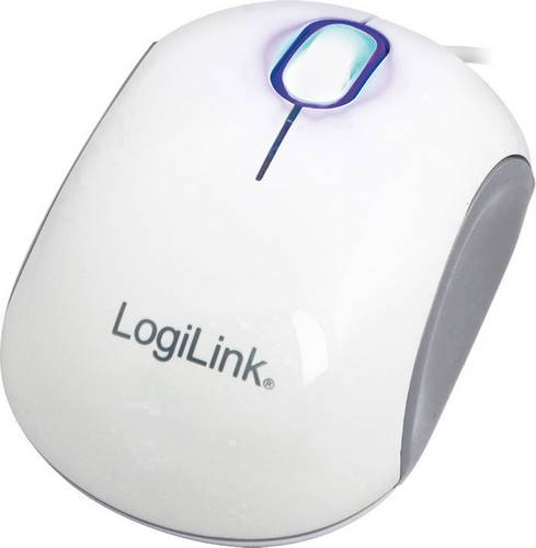 LogiLink ID0093A Cooper USB Maus Optisch Weiß, Grau