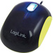 LogiLink ID0094A Cooper Maus USB Optisch Schwarz, Gelb 3 Tasten 1000 dpi