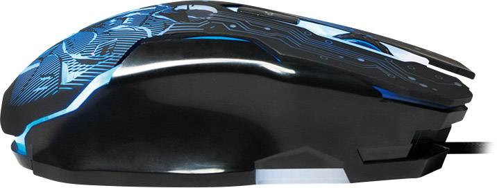 LogiLink ID0137 Gaming-Maus USB Optisch Schwarz 5 Tasten 2400 dpi Beleuchtet