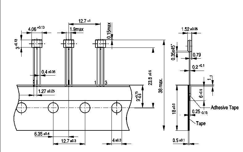 Infineon Technologies Hallsensor TLE4945LHALA1 3.5 - 24 V/DC Messbereich: -6 - +10 mT PSSO-3-2 Löten