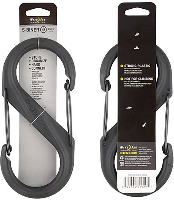 NITE Ize NI-SBP10-03-01BG Karabiner S-Biner Gr. 10 265mm x 127mm x 16mm 1St.