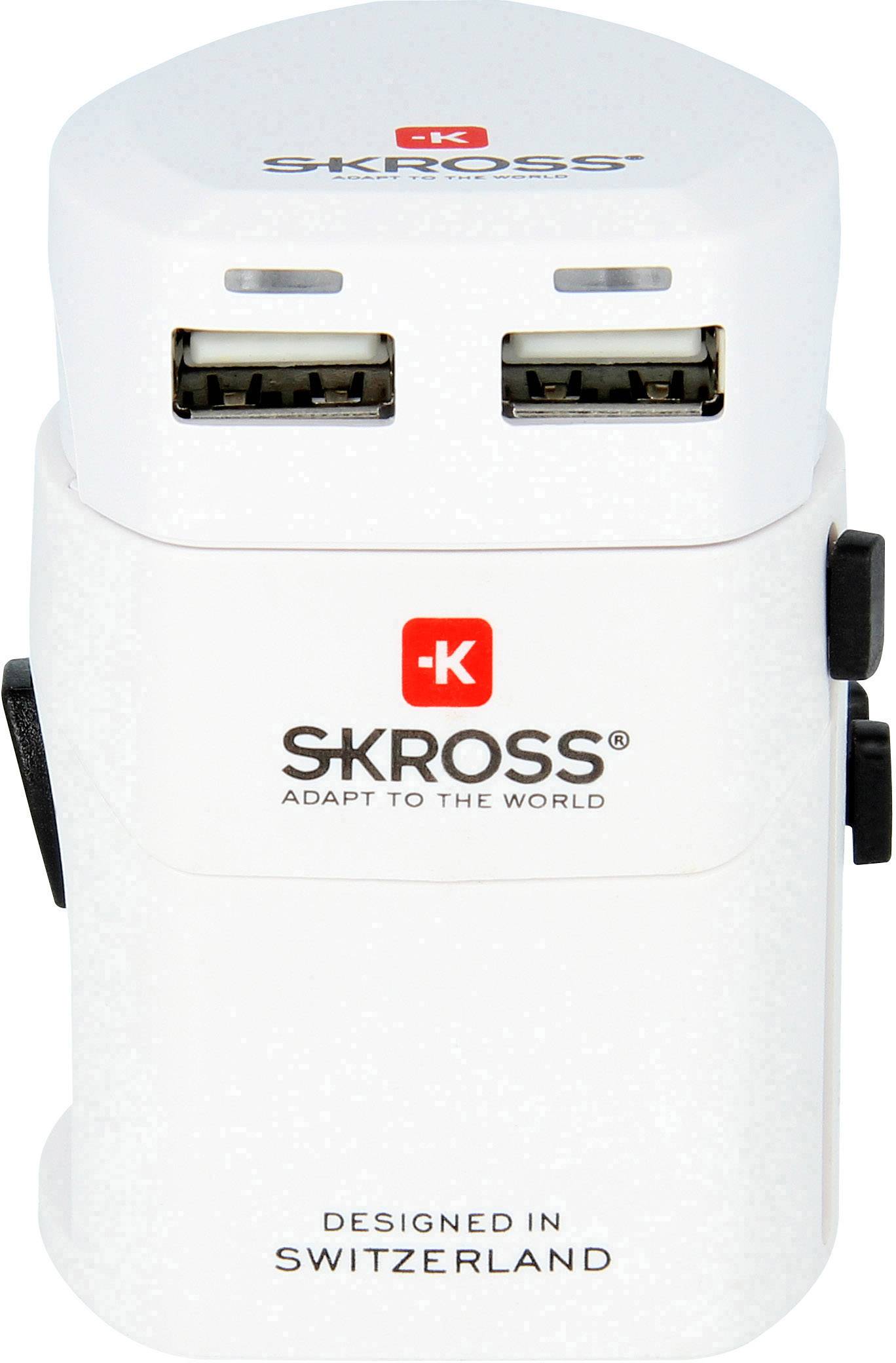 Skross 1.302101 Reiseadapter  World Adapter EVO USB