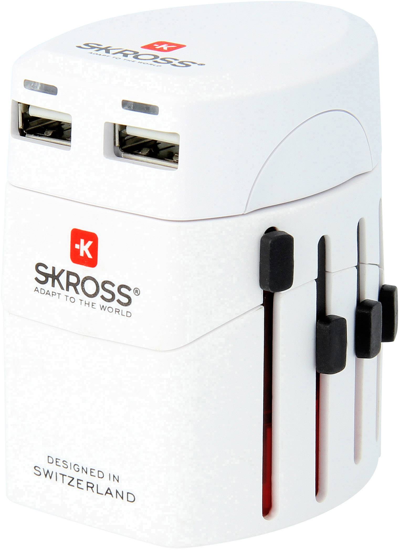 Skross 1.302101 Reiseadapter  World Adapter EVO USB