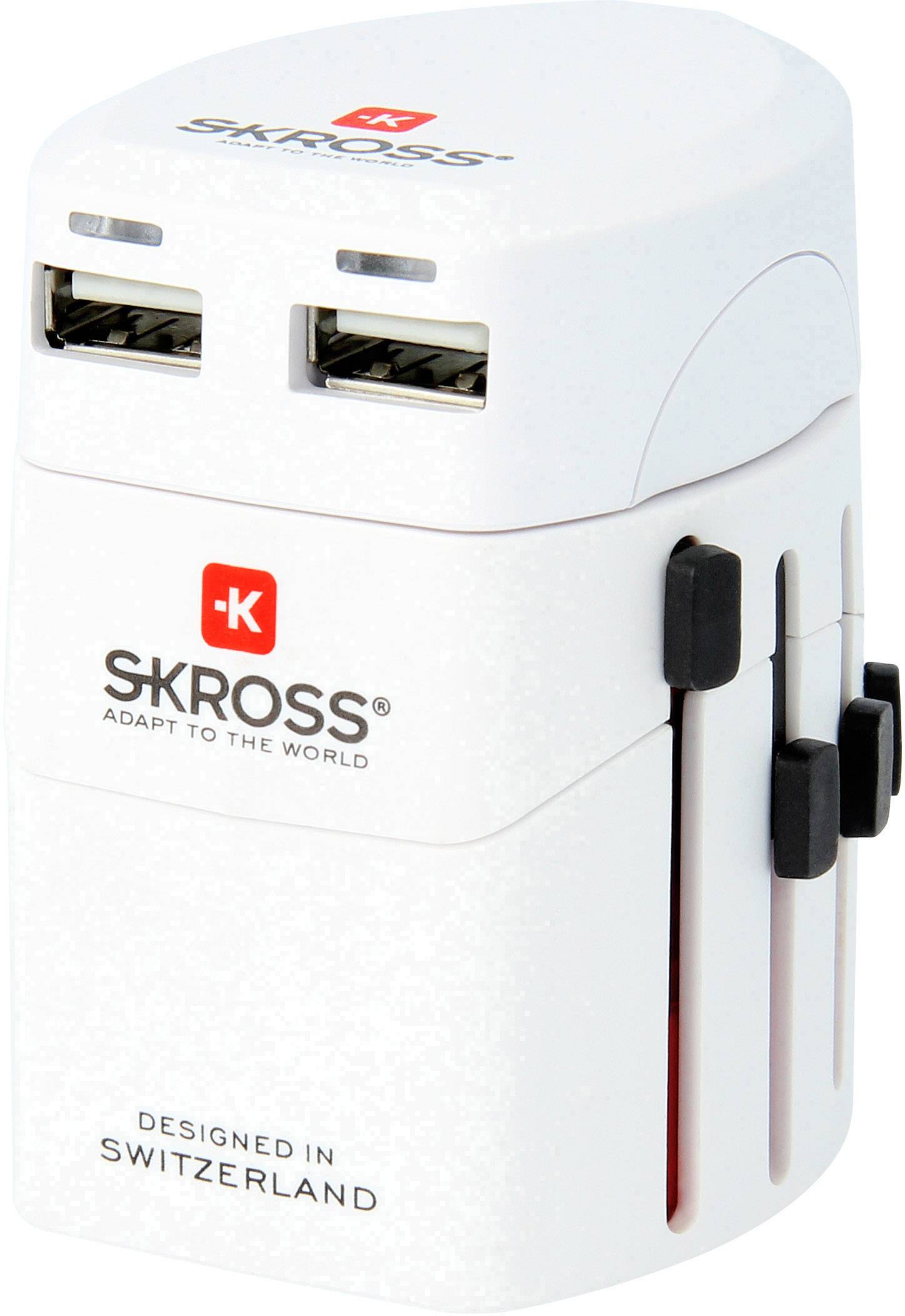 Skross 1.302101 Reiseadapter  World Adapter EVO USB