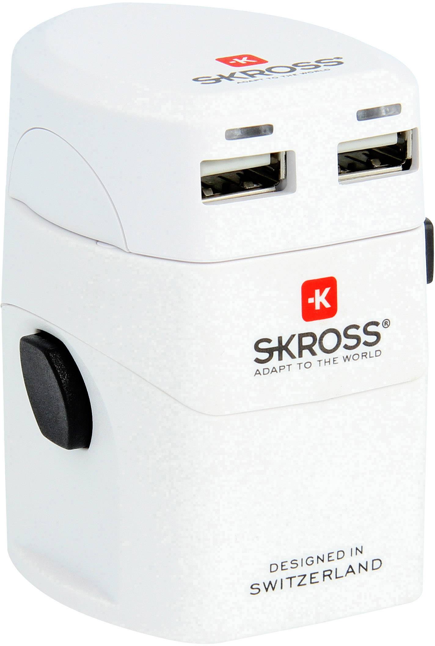 Skross 1.302101 Reiseadapter  World Adapter EVO USB