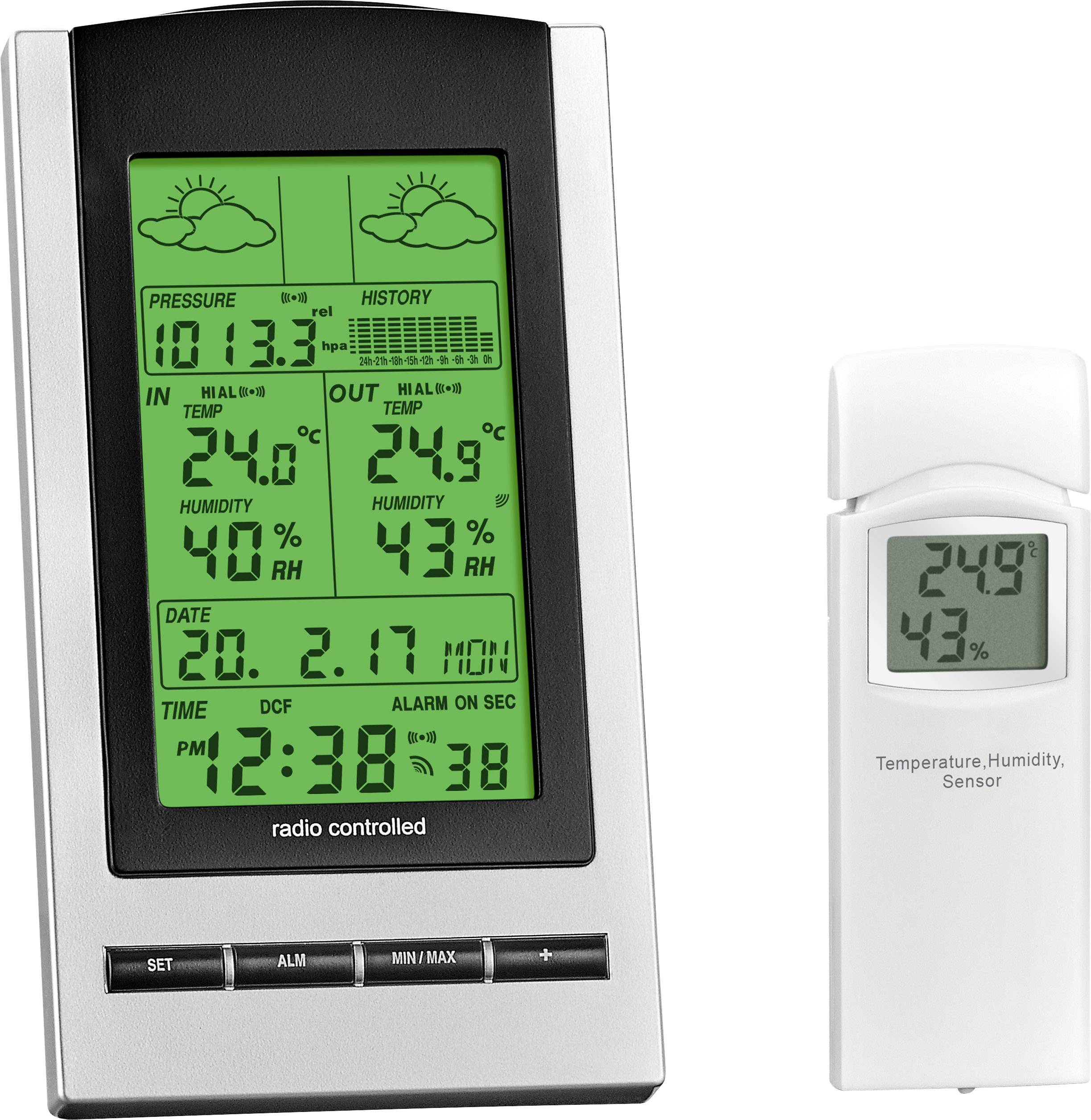 Eurochron WH1173 9223c3b Funk-Wetterstation Anzahl Sensoren max. 1