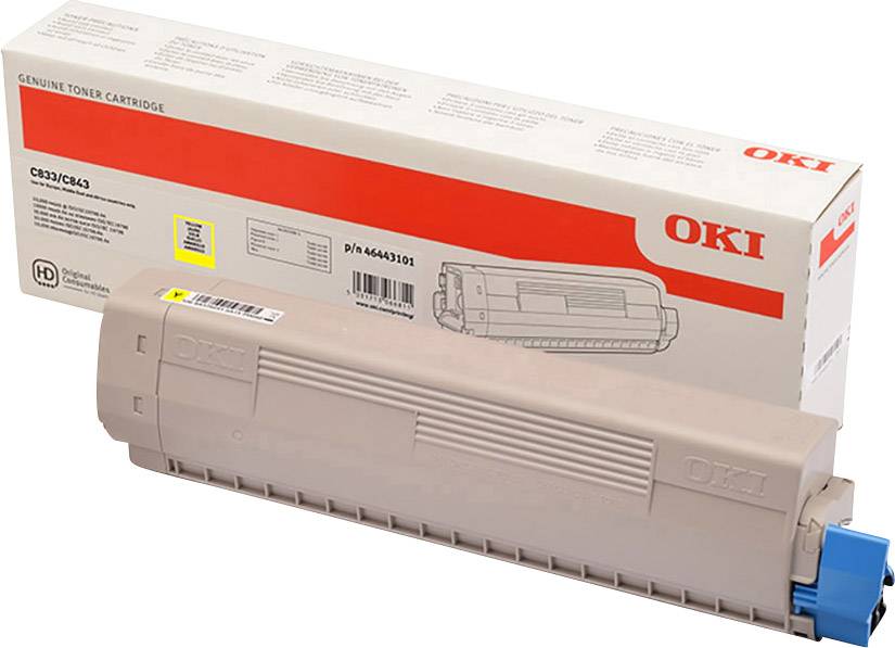 OKI Toner C833 C843 Original Gelb 10000 Seiten 46443101