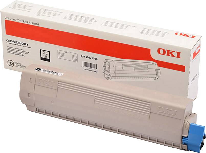 OKI Toner C823 C833 C843 Original Schwarz 7000 Seiten 46471104