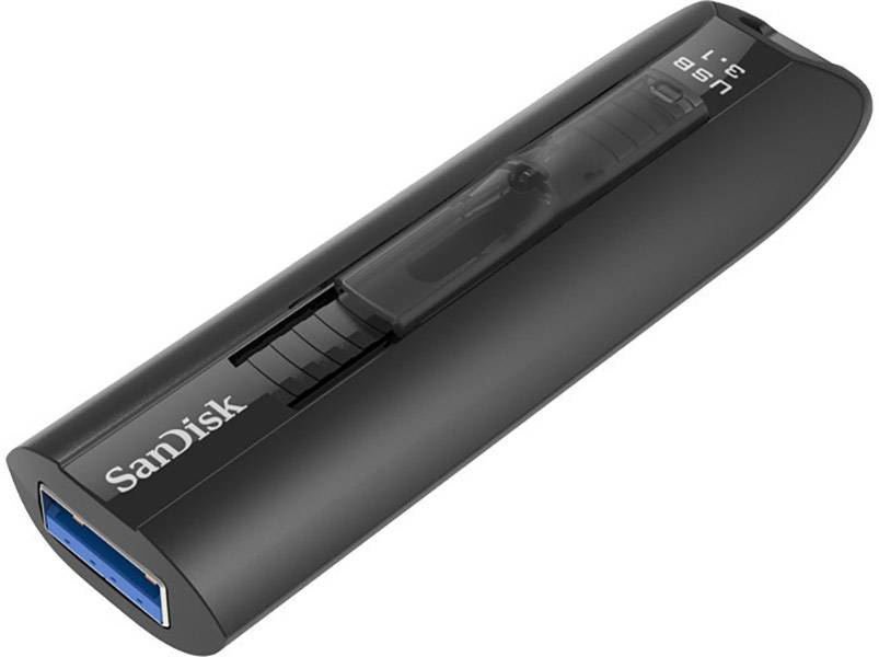 SanDisk Cruzer Extreme Go USB-Stick 128GB Schwarz SDCZ800-128G-G46 USB 3.2 Gen 2 (USB 3.1)