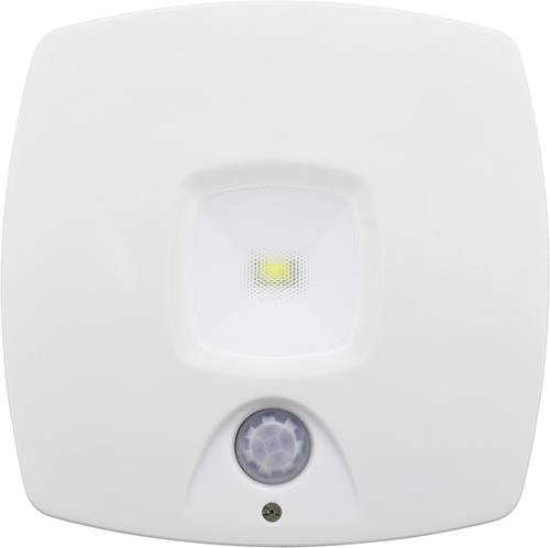 Müller Licht 27700015 LED-Nachtlicht mit Bewegungsmelder Quadratisch LED Tageslicht-Weiß Weiß