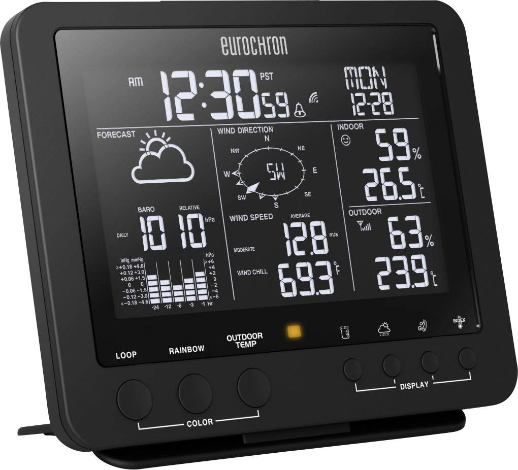 Eurochron RC Pro Funk-Wetterstation Anzahl Sensoren max. 1