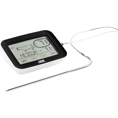 ADE BBQ 1408 Küchen-Thermometer Alarm Hackfleisch, Huhn, Braten, °C /°F-Anzeige, Geflügel, Kalb, Lamm, Pute, Rind, Schwein