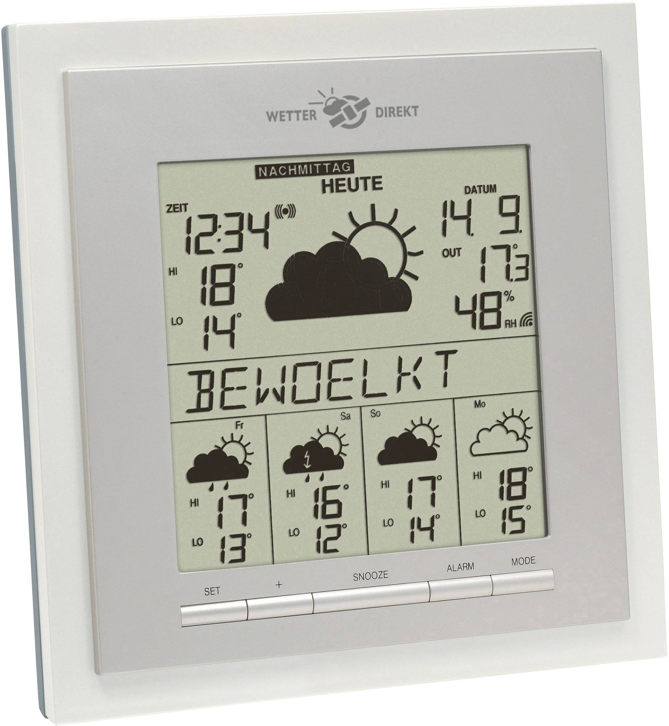TFA Dostmann EOS INFO 35.5017.IT Satelliten Wetterstation Vorhersage für 4 Tage