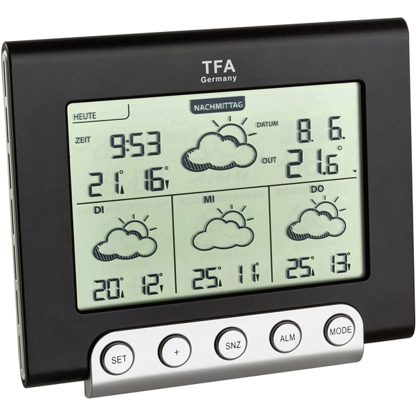 TFA Dostmann Cielo 35.5056.01.IT Satelliten Wetterstation Vorhersage für 3 Tage Anzahl Sensoren max. 1 TFA Dostmann Cielo 35.5056.01.IT Satelliten Wetterstation Vorhersage für 3 Tage Anzahl Sensoren max. 1