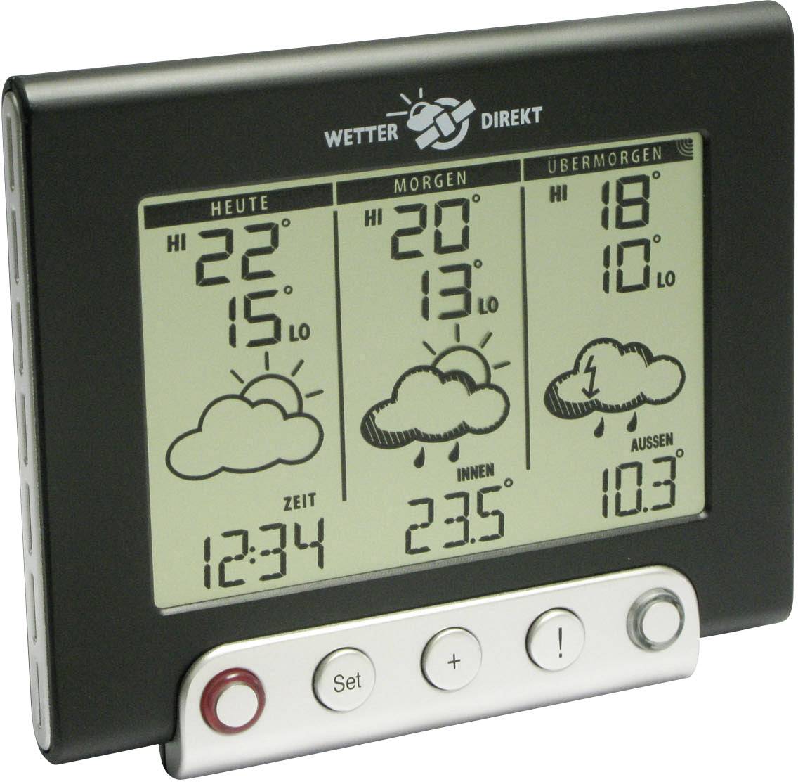 TFA Dostmann Tempesta 300 S 35.5052.IT Satelliten Wetterstation Vorhersage für 3 Tage Anzahl Sensoren max. 1