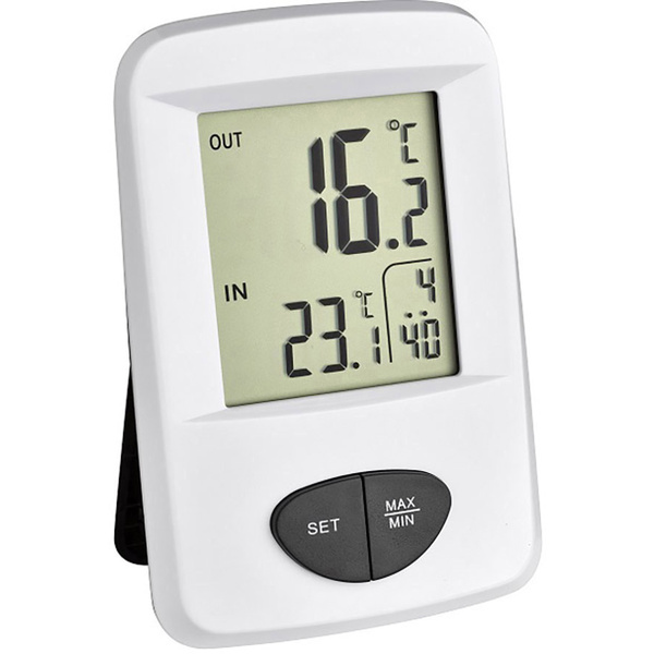 TFA Dostmann Base Funk-Thermometer Weiß