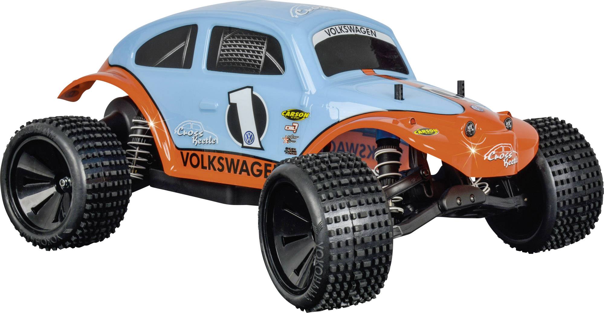 Carson RC Sport Beetle Warrior Brushed 1:10 RC Modellauto Elektro Truggy Heckantrieb (2WD) 100% RtR 2,4GHz