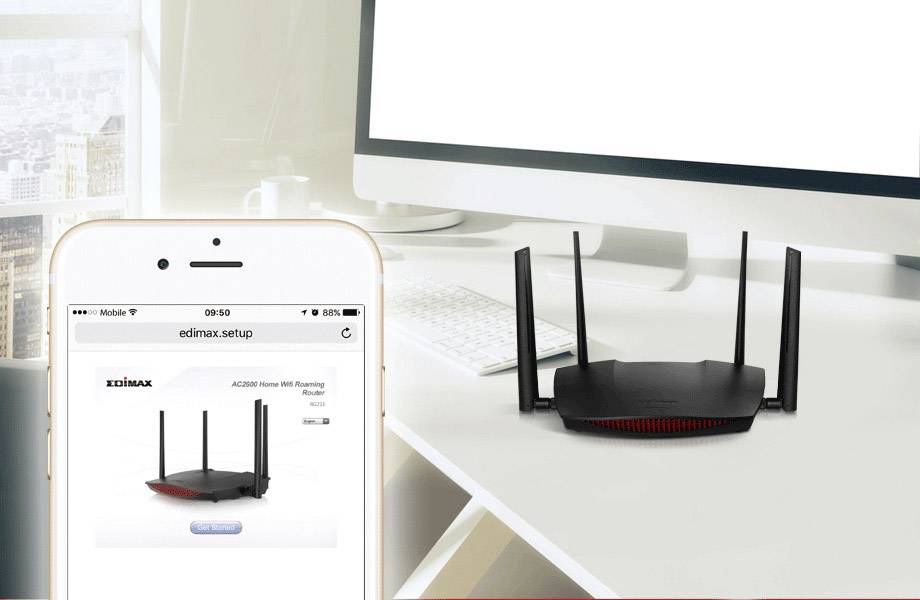 EDIMAX RG21S WLAN Router 2.4 GHz, 5 GHz 2.6 GBit/s