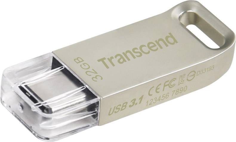 Transcend JetFlash® 850 USB-Stick Silber 32 GB USB-A (USB 3.2 Gen 2)