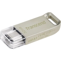 Transcend JetFlash® 850 USB-Stick Silber 32GB USB-C™ USB 3.2 (Gen 2) Transcend JetFlash® 850 USB-Stick Silber 32GB USB-C™ USB 3.2 (Gen 2)
