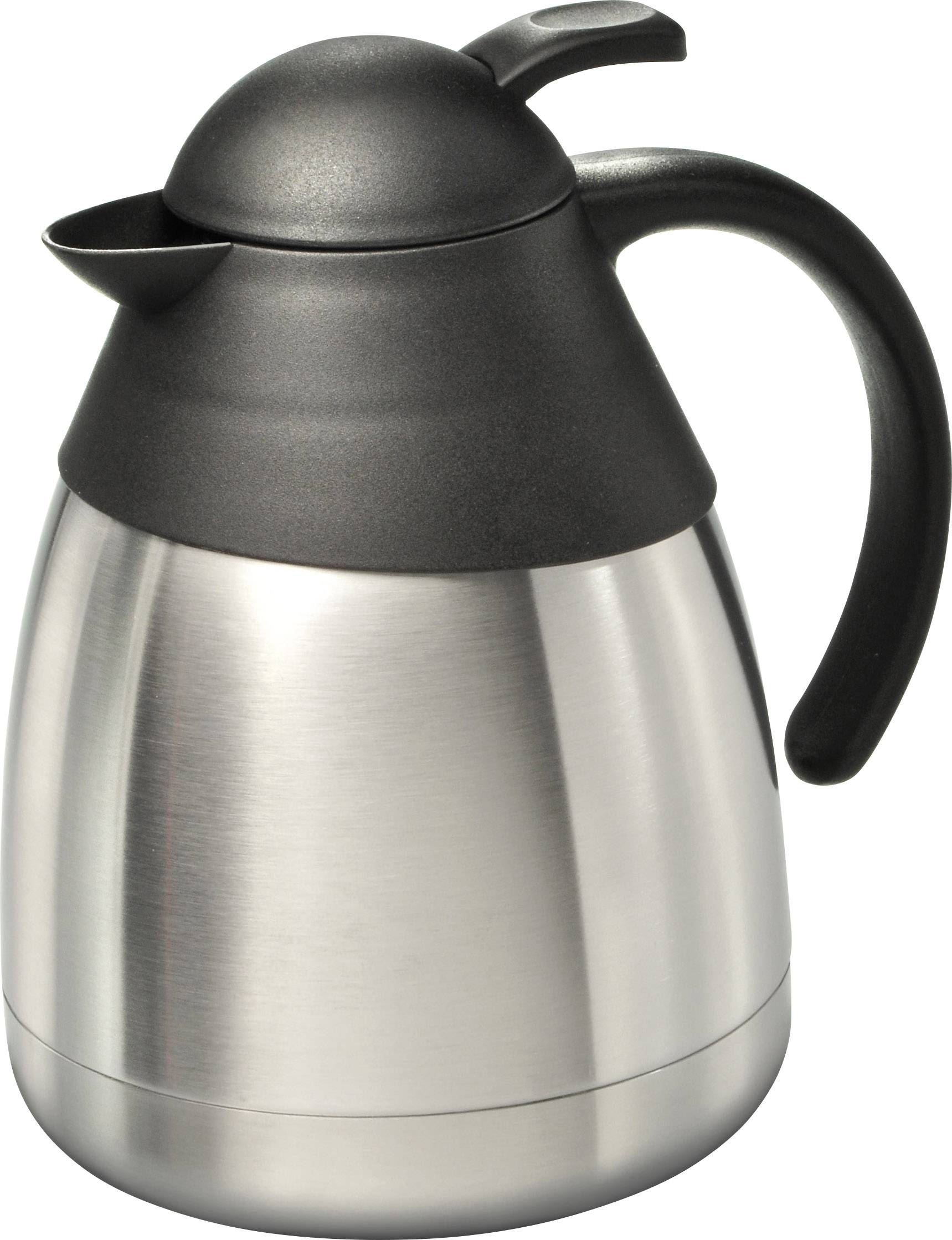 MATO interpräsent Thermokanne Edelstahl (gebürstet), Schwarz 1 l 570937