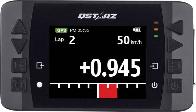Qstarz LT-6000S GPS Laptimer Fahrzeugtracker Schwarz, Orange 1St.